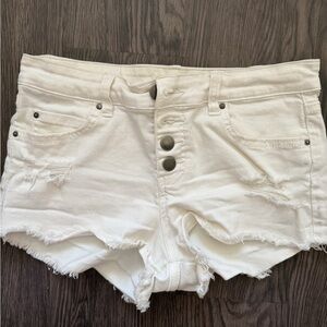 Billabong White Denim Shorts